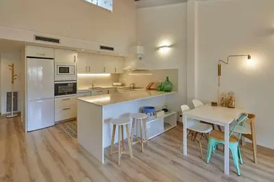 Una cocina o zona de cocina en Apartamento dúplex Rei Martí, Girona
