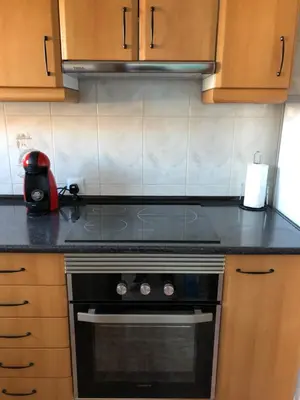 Una cocina o zona de cocina en Beta's place - Apartamento primera línea de playa