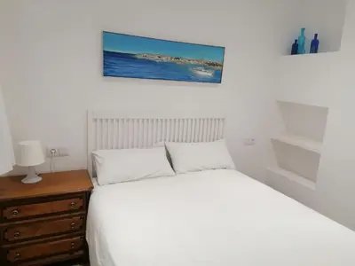 Cama o camas de una habitación en Old Side Duplex Platja d'Aro