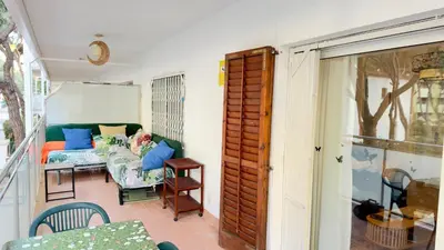 Zona de estar de Casa ANNA - clim,2 chambres, 50 m plage, terrasse 16m2, Wifi