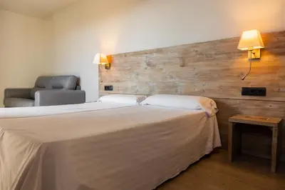 Cama o camas de una habitación en Arrels d'Emporda