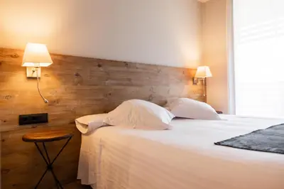 Cama o camas de una habitación en Arrels d'Emporda