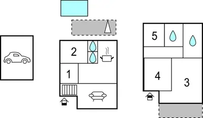 Plano de Gorgeous Home In Sant Cebrià De Vallalt