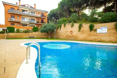 Piscina en o cerca de AL28 Duplex en la playa, Fenals, Costa Brava