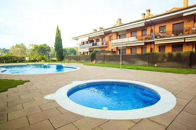 Piscina en o cerca de AL28 Duplex en la playa, Fenals, Costa Brava