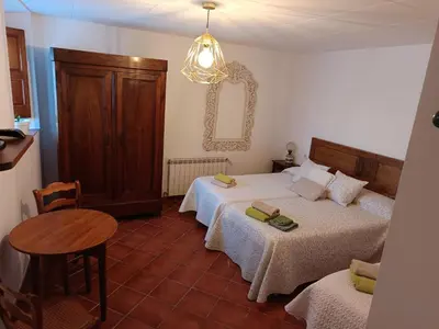 Cama o camas de una habitación en Turismo Rural Calaliu