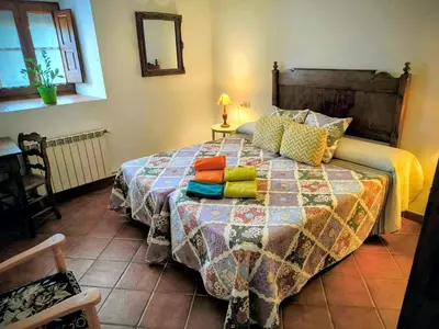 Cama o camas de una habitación en Turismo Rural Calaliu