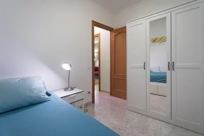 Cama o camas de una habitación en Apartment in front of the Beach