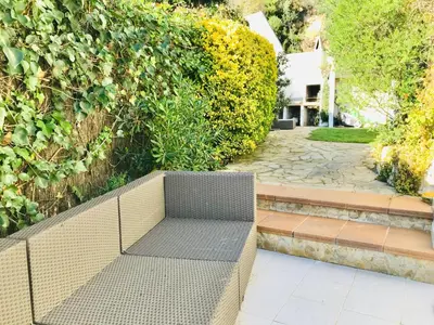 Jardín al aire libre en Mediterranean Villa Investingspain sea view and pool