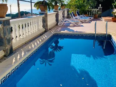 Piscina en o cerca de Mediterranean Villa Investingspain sea view and pool