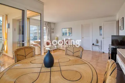 Zona de estar de Les brises 2 Apartament per 4 persones amb vistes a la badia de S'Agaró