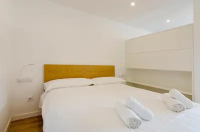 Cama o camas de una habitación en Juli Garreta's Apartment