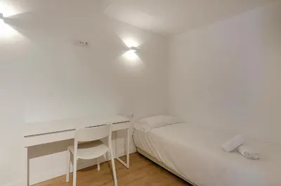 Cama o camas de una habitación en Juli Garreta's Apartment