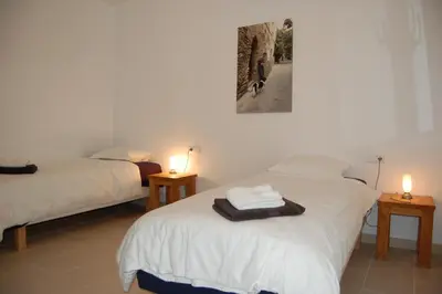 Cama o camas de una habitación en Villa Vuelta