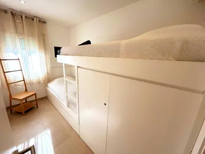 Cama o camas de una habitación en Charming apartment in La Fosca Beach