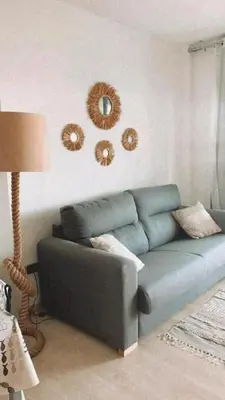 Zona de estar de Charming Apartment in Blanes - Sea View and Pool
