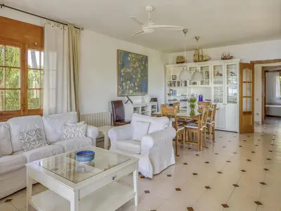 Zona de estar de Villa in Arenys de Mar with Sea View