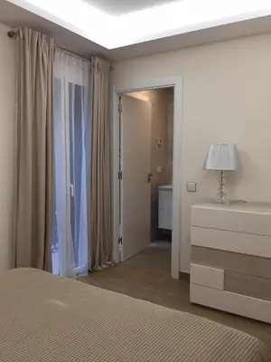 Cama o camas de una habitación en Nuevo Apartamento Moderno Elisa - a 80 metros de la playa para 5 personas