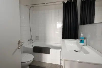 Un baño de Alquiler apartamento en Pals