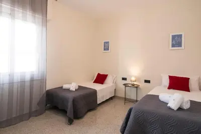 Cama o camas de una habitación en Alquiler apartamento en Pals