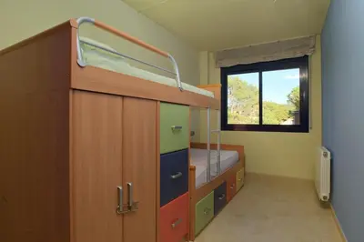 Cama o camas de una habitación en BL-1 CALELLA DE PALAFRUGELL 6 PAX