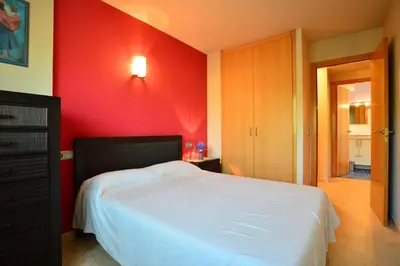 Cama o camas de una habitación en BL-1 CALELLA DE PALAFRUGELL 6 PAX