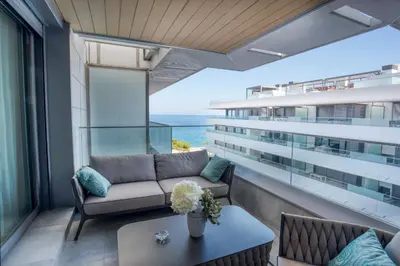 Zona de estar de Penthouse on the first line