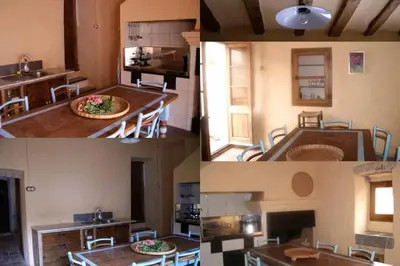 Una cocina o zona de cocina en La casita marrón