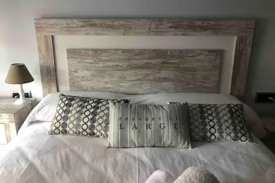 Cama o camas de una habitación en Apartamento Can CALET con PARKING en Sant Antoni de Calonge