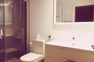 Un baño de Apartamento Can CALET con PARKING en Sant Antoni de Calonge