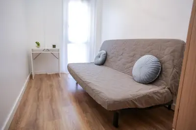 Zona de estar de AL15 - Apartamento 1 para familias a 300 m playa Fenals