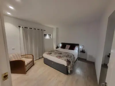 Cama o camas de una habitación en Piso céntrico de 3 habitaciones con terraza y vistas
