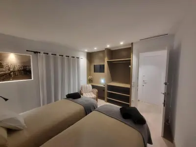 Cama o camas de una habitación en Piso céntrico de 3 habitaciones con terraza y vistas