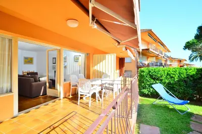 Jardín al aire libre en N-3 CALELLA DE PALAFRUGELL 4 PAX