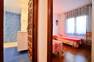 Cama o camas de una habitación en N-3 CALELLA DE PALAFRUGELL 4 PAX