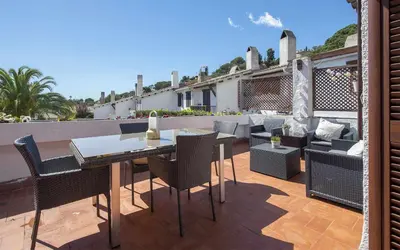 Zona de estar de Casa Tossa – Piscina, Vistas Mar y A/C (6 pax)