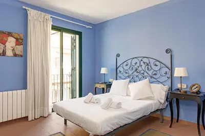 Cama o camas de una habitación en Tres Pins 2