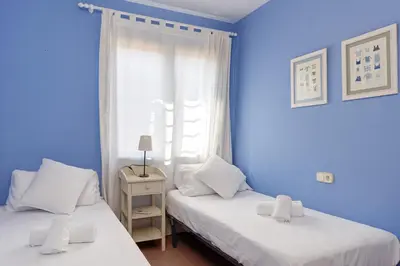 Cama o camas de una habitación en Tres Pins 2