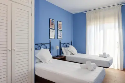 Cama o camas de una habitación en Tres Pins 2