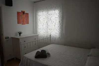Cama o camas de una habitación en Apartament Mar Brava a 3 min a peu de la platja