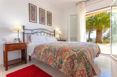 Cama o camas de una habitación en Balco del mar