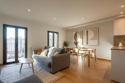 Zona de estar de Modern Central Apartment Building