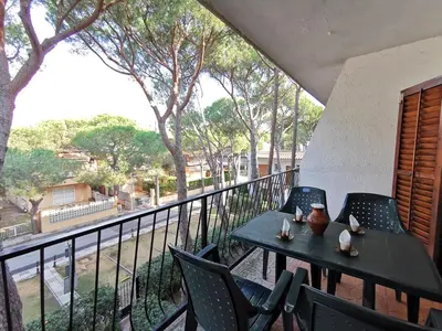 Un balcón o terraza de VILLAS COSETTE - Apartamento Mar Bella 17