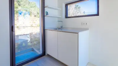 Una cocina o zona de cocina en Villa El Mirador