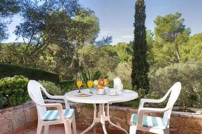 Jardín al aire libre en Villa La Torreta