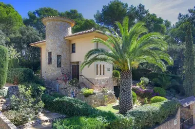 Jardín al aire libre en Villa La Torreta