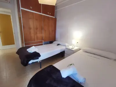 Cama o camas de una habitación en VILLAS COSETTE - Apartamento Santamaria