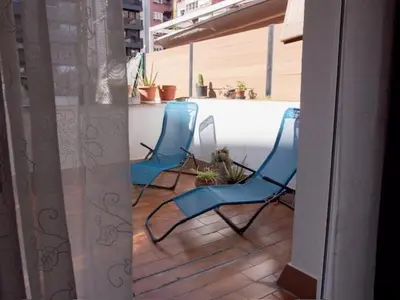 Un balcón o terraza de Còmode apartament al bell mig de Girona