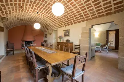 Zona de estar de Alquiler de casa rural completa: Masía del siglo XV en la Costa Brava