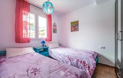 Cama o camas de una habitación en Villa Caravan 6 people 7 kms Lloret de mar